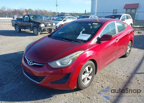 2014 Hyundai Elantra Se from USA, damaged, VIN 5NPDH4AE2EH543081